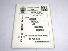 Defense Logistics Agency Defense Property Disposal Service 1982 Sale booklet