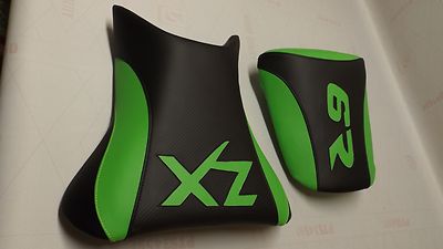 いの！ Kawasaki Zx6r Decals Kawasaki ZX6 Front & Rear Seat Covers – Black
