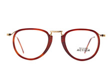 vintage Trussardi glasses ATR7 47T frame oval brown gold 80s  Unisex