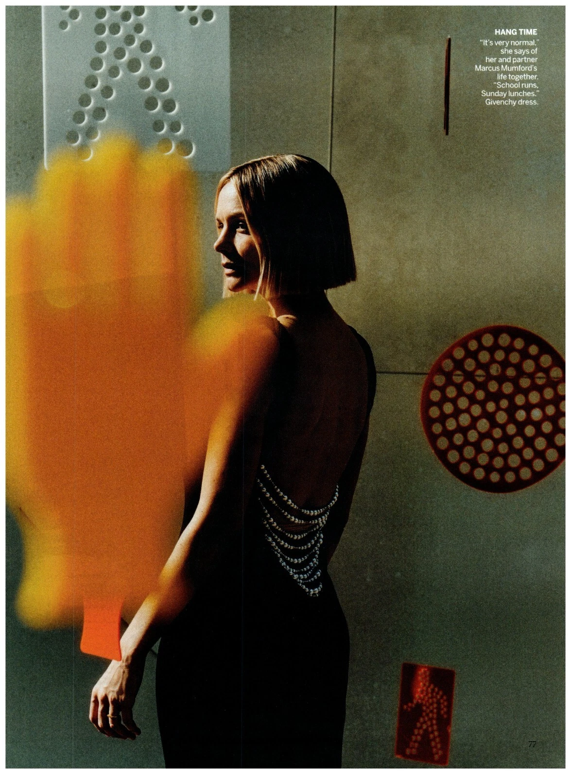 Carey Mulligan Sexy Pinup Givenchy Dress Maestro magazine CLIPPING photo