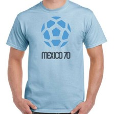 Mexico 70 T-Shirt Football Mens Retro 1970 World Cup Logo Soccer Kit Top England