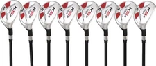Mens Majek Golf All Hybrid Full Set (4-SW) Senior "A" Flex Utility Clubs
