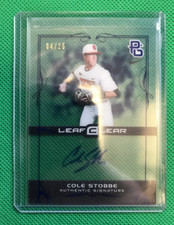 2015 LEAF ULTIMATE DRAFT Baseball  CLEAR Cole Stobbe RC  AUTO #4/25