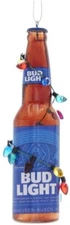 Kurt Adler Budweiser Bud Light Bottle with Christmas Bulbs Ornament