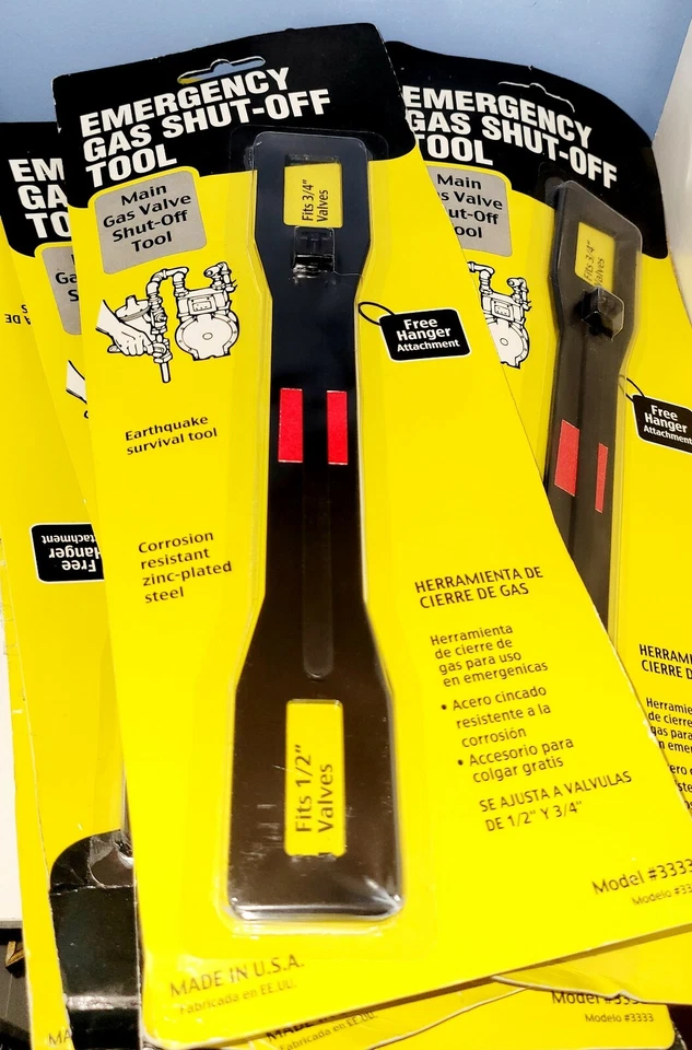 Ready America 5 Emergency Gas Valve Shut-off Tool Plumbing Wrench Main Valve - Image 2 of 4