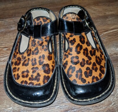 Alegria Classic ALG 807 womens leopard print slip on mules EU 36