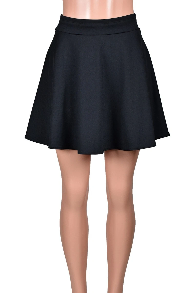 fcity.in - Women Basic Versatile Stretchy Flared Casual Mini Skater Skirt /