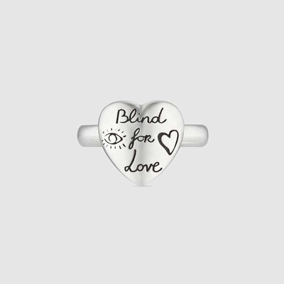 GUCCI ring blind for Love Silver Heart Size 13 ybc499937001 | eBay