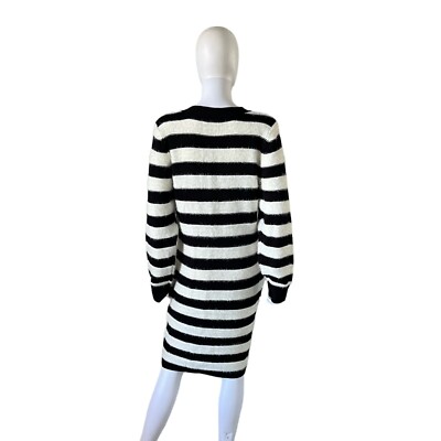 Fashion to Figure Plus Size Gina Striped Fuzzy Cardigan Sweater Dress Size  1 | eBay