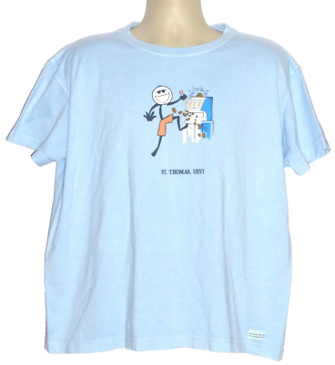 Life is Good St. Thomas USVI Jackpot Women's T-Shirt Size: XL 100% Cotton