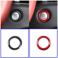 Carbon Fiber One-Button Start Switch Ring Trim Cover For GR Supra A90 MK5 19-22