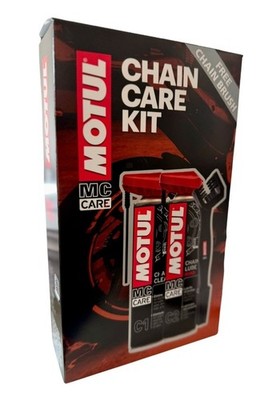MOTUL Chain Care Kit   Kettpflege-Set (C1 Reiniger + C2 Road Spray + Bürste)