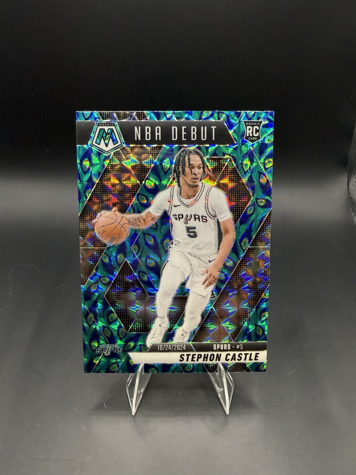 2024-25 Mosaic STEPHON CASTLE Rookie Choice Peacock SSP #267 Super Rare Card