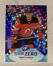 2019-20 Upper Deck Ice Sub Zero SZ-20 Nikita Gusev 562/999 RC Rookie Devils