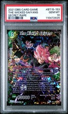 Dragon Ball Super Masters The Wicked Saiyans BT15-153 Secret Rare PSA 10