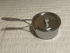 Demeyere Industry 5 Sauce pan with lid, 1.6 qt, 18/10 Stainless Steel