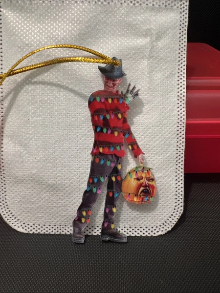 FREDDY KRUEGER Christmas 3” Acrylic Ornament Halloween Horror