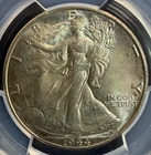 1944 50C Walking Liberty Half Dollar PCGS MS64 Superb Details Starting Toning
