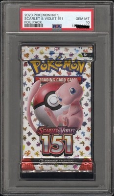 PSA 10 GEM MINT Scarlet & Violet 151 SEALED Booster Pack Pokemon