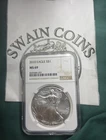 2010 American Silver Eagle NGC MS69 Brown Label EY-18