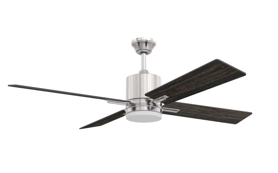 Brushed Polished Nickel 52"Ceiling Fan from the Teana Collection - Image 3 of 3