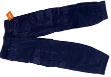 N6 WOW NWT Boys Size 6 GYMBOREE Navy Blue Corduroy Pull on Cargo Pants