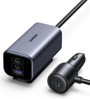 UGREEN 150W Zigarettenanzünder USB C Gan, PD3.1 Auto Ladegerät USB C 4 in 1 Komp