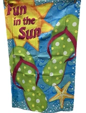 Summer Beach House Flag Spring Home Decor Ocean Tropical Seashell Pool Nautical