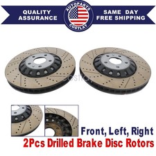 Fits For Audi RS5 2018-2023 Pair Set of 2 Front 375mm Drilled Brake Disc Rotors