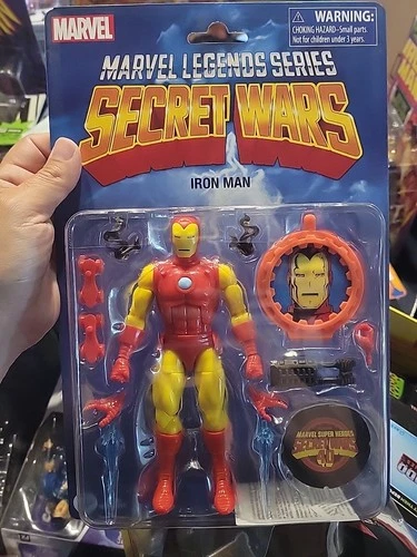 Marvel Legends Secret Wars Iron Man 6" Action Figure Retro 2024 Hasbro Sealed