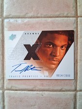 Travis Prentice Autographed & Jersey Rookie card Limited Low 14 of 2000. rookie card picture