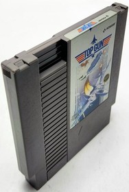 Nintendo NES Game Bundle 4-Lot Rad Racer, Iron Sword, Top Gun, Lunar Pool TESTED