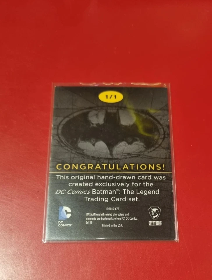 2012 Batman: The Legend Hand Drawn Sketch Card - Professor Pyg 1/1 - Image 2 of 2