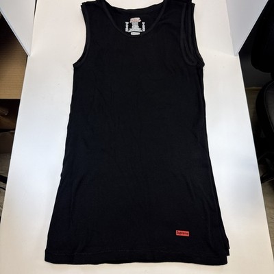 Supreme タンクトップ S ブラック Supreme X Hanes Black Tagless Tank Top, Men's XL , New (Single