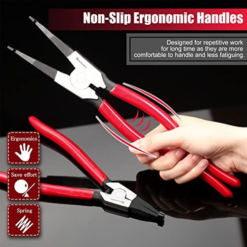 8 Inches Lock Ring Pliers for Removing Installing Gearshift Locking Rings Spe... - Picture 4 of 12