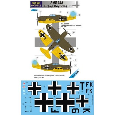 LF Models C4870 1/48 Republic P-47D-2-RA Thunderbolt Zirkus Rosarius
