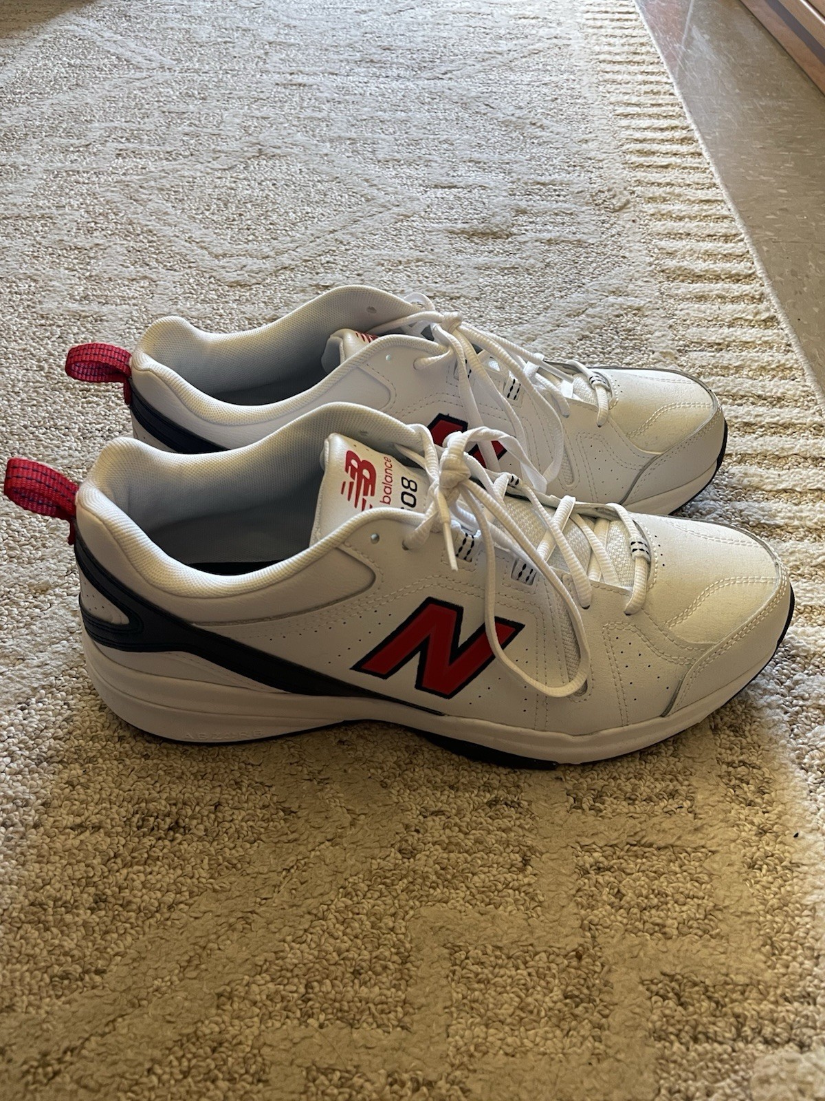 White Red Low Top Lace Up Mx608v5