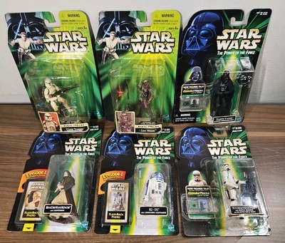 Kenner Star Wars Power of the Force Lot of 6 Action Figures Darth Vader R2-D2