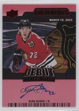 2024-25 Credentials 2024-25 Upper Deck Update Red /99 Alex Vlasic Auto 0x04