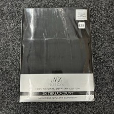 100% Egyptian Cotton Three Quarter Fitted Valance Sheet - Black