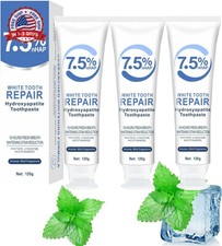 3 Pcs 7.5 Hydroxyapatite Toothpastes for Enamel Protection and Tooth Strengthen