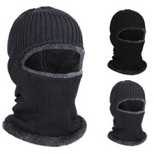 Winter Fleece Knit Thermal Balaclava Full Face Mask Motorcycle Ski for Men Women