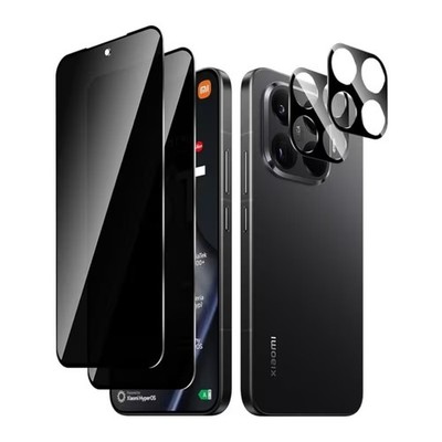 4x Schutzglas (2xBlickschutz + 2xKamera) für Xiaomi Redmi 15 5G/4G Anti Spy