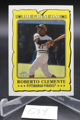 2021 Topps Heritage #GO-14 Roberto Clemente The Great One Pittsburgh Pirates