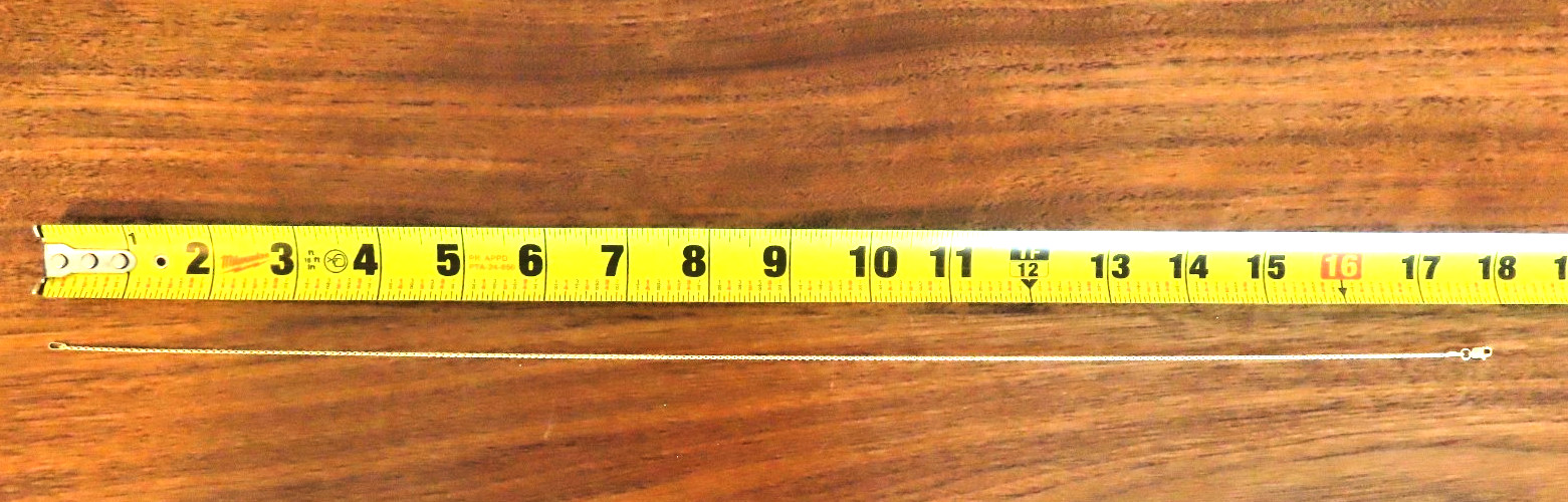 Unique Real Solid 14K Yellow Gold  thin wheat Cha… - image 10