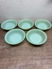 Set of 5 Vintage  Fire King Jadeite Jane Ray 5-3/4" & 6" Cereal Bowls