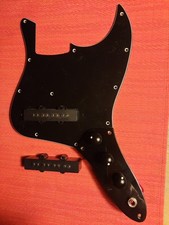 Fender American Jazzbass  3 play black Pickguard mit Pre - Wired Black Potiplate