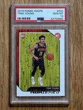 2018-19 Panini NBA HOOPS Trae Young #250 (RC)  Rookie PSA 10