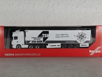 J465 Herpa 317528 Volvo GL Sattelzug Jens Bode TSU 3/3 Koffersattelzug Neu