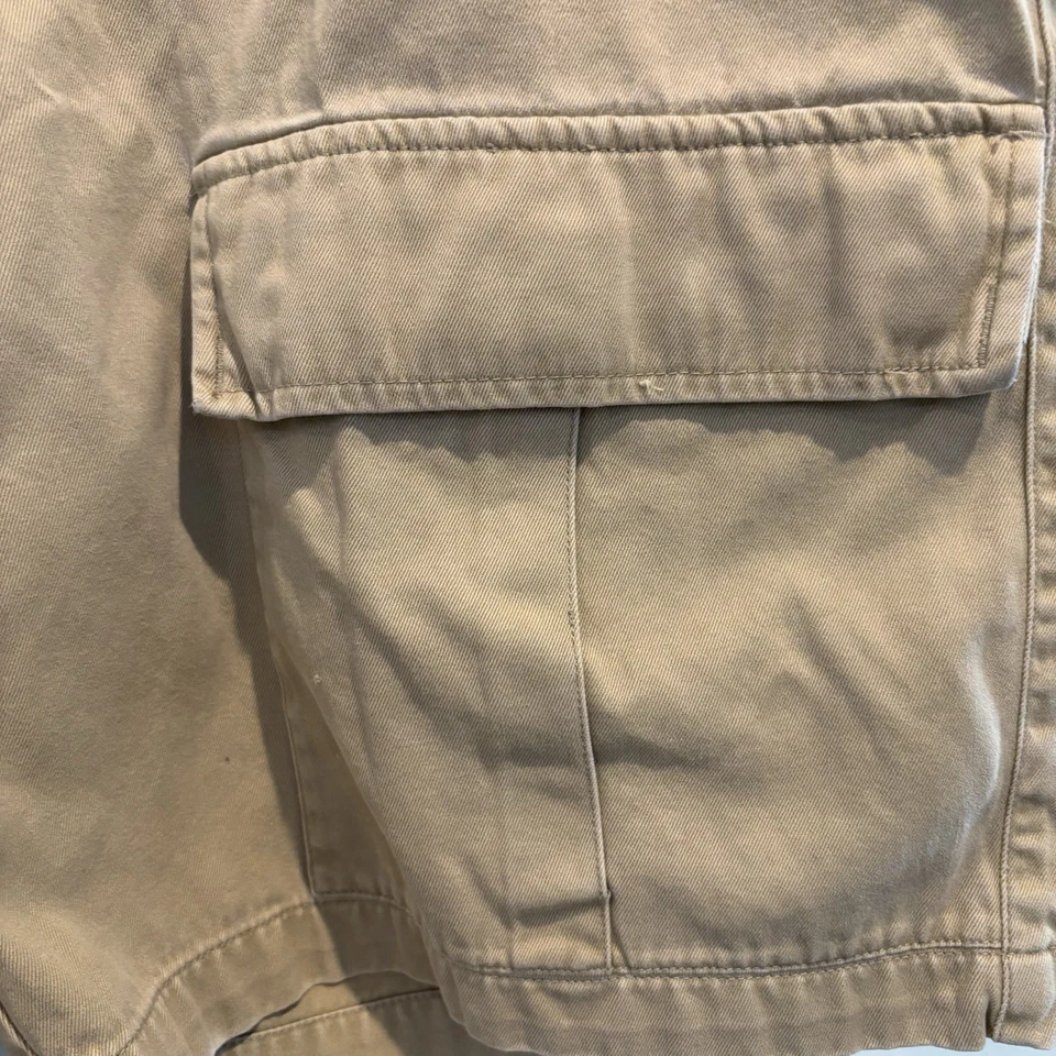 Vintage Structure Cargo Shorts 34 Tan Khaki Y2K Classic Length Pockets Casual - Image 4 of 4